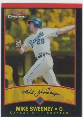 2001 Mike Sweeney Bowman Chrome GOLD REFRACTOR PARALLEL /99 - #55 KC Royals • $17.99