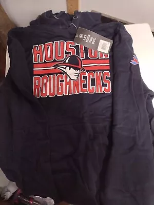 Houston Roughnecks Ufl/xfl Under Armour Navy Blue Crew Neck Sz L Sweatshirt Nwt • $12