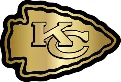 Chiefs Black/Gold Inspired Mini Football Helmet Decals • $15