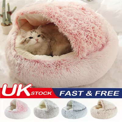 £13.75 • Buy Pets Cat Dog Nest Bed Puppy Soft Cave Warm House Spring Sleeping Bag Mat Pad New