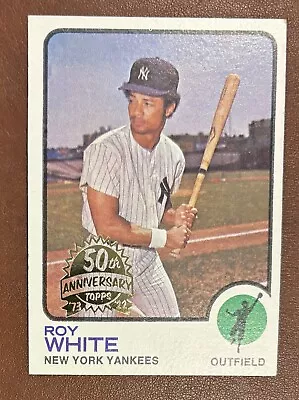 2022 Topps Heritage 1973 50th Anniversary Stamped Buyback Roy White #25 Card PWE • $2.99