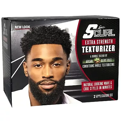 Luster's S-Curl EXTRA STRENGTH TEXTURIZER 2-APPLICATIONS Olive & Argan Oil HAIR • $17.98