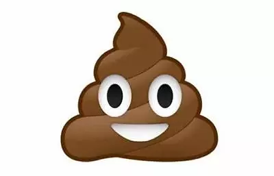 £2.49 • Buy Emoji Poop Poo Funny Giant Vinyl Wall Car Decal Sticker 5 Sizes Bedroom Bathroom