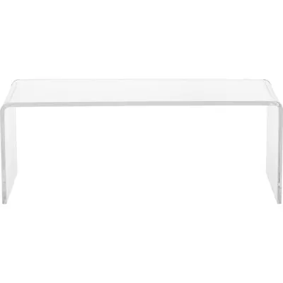 Pemberly Row Pure Decor Lucite And Acrylic Coffee Table In Clear • $297.22