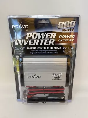 Bravo View INV-800U 800 Watt Power Inverter With Dual 2.1A  USB Charging Sealed • $48.88