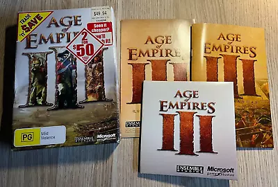 VINTAGE Age Of Empires 3 PC CD-ROM Game Microsoft Studios (2005) • $5.95