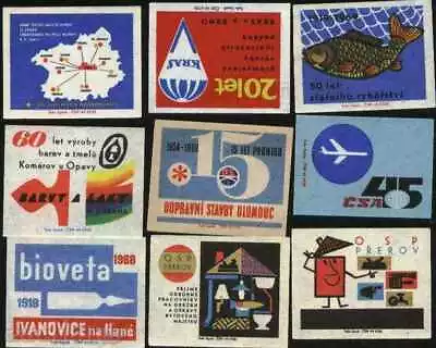 Matchbox Labels MIX  From Czechoslovakia  Lot 1110  Avdpz • $2.69