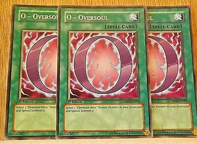 Yugioh DP03-EN019 O - Oversoul Common 1st Edition Playset X3 Cards • £2.99