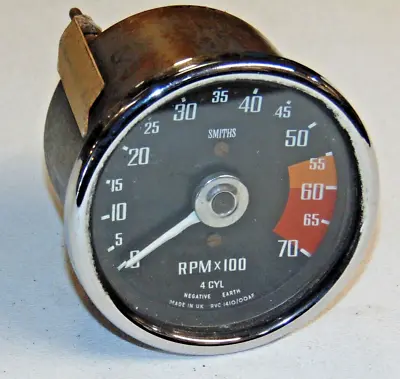 1972-76 MGB  Smiths RVC 1410/00af Tachometer With Mount Straps- Nice S4 L#22 • $53.99
