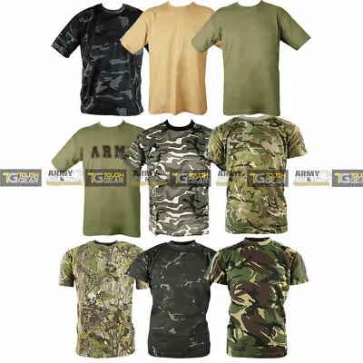 £6.99 • Buy Mens Camouflage Camo T-Shirt Short Sleeve Army Military Hunting Fishing Combat