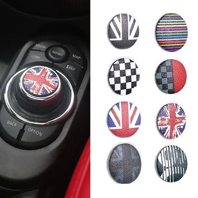 Union Jack Car Central Control Multimedia Button Sticker For MINI Cooper F55 F56 • $8.59