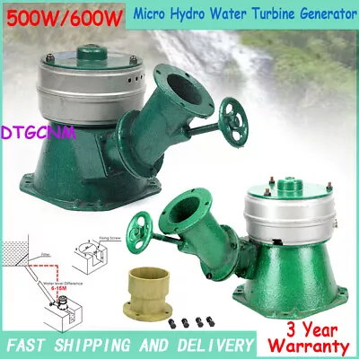 $228 • Buy 500W/600W Hydroelectric Generator Modern Micro Hydro Power Station Water Turbine