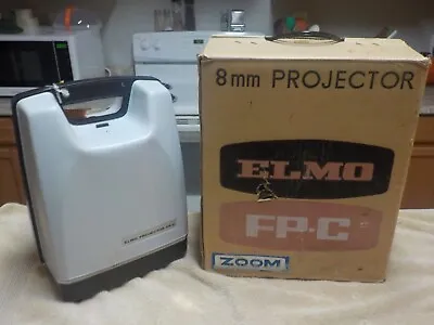 Elmo FP-C DUAL-8 Film Projector - Made In Japan W/ Original Box READ • $54