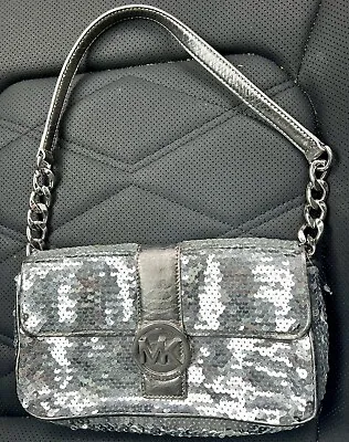 Michael Kors-Sequin Silver Purse Women’s Silver Sequin MK Bag • $70