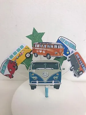 £7.99 • Buy V W Camper Van Birthday Cake Topper Display (Unofficial)