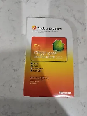 Microsoft Office Home And Student 2010 Full Retail Windows Key Card 1 PC License • $87.99