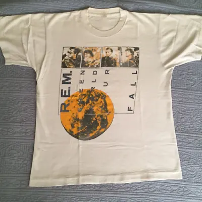 Vintage REM GREEN WORLD Tour T-Shirt Cotton Tee • $16.95