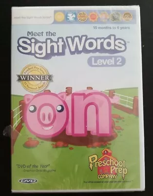 Meet The Sight Words: Level 2 (DVD 2009) Preschool Prep 15 Months - 6 Years NEW • $8.45