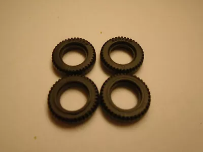 New Tires! French Dinkytoys Dunlop 15mm O/d Treaded Black Tires. Set Of 4 • £7.74