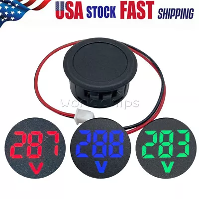 AC50-500V Voltmeter LED Display Digital Panel Meter Voltage Indicator 3Colors US • $7.68