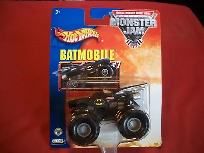 Mattel Hot Wheels Monster Jam Toy Truck Batmobile #B3191 2003 NIB • $11.99