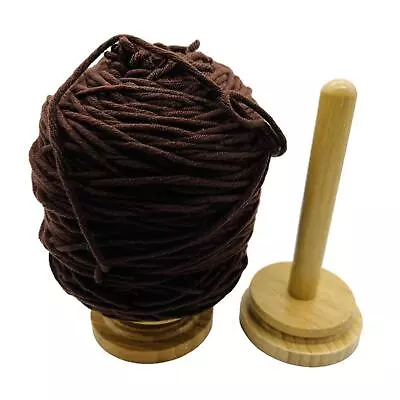 Wooden Yarn Holder Revolving Rack Yarn Storage Wool Holder For Crochet • £9.78