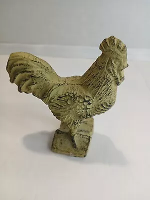 Cast Iron Vintage Rooster Figure 3 1/2 Inches Tall • $16