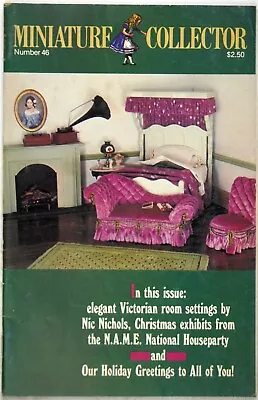 Miniature Collector #46 1984 Dollhouse Mini Small Scale DIY Craft Magazine Book • $6