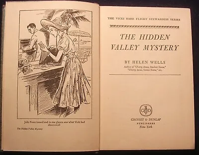 The Hidden Valley Mystery Helen Wells  Author Of The Cherry Ames Book Series • $9.99