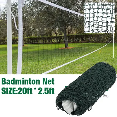 20FT Badminton Tennis Volleyball Net Sports Mesh For Beach Garden Indoor Outdoor • $8.59