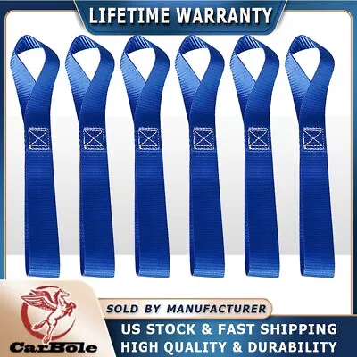 6Pack Soft Loop Tie Down Straps Lashing Heavy Duty Motorcycle Handlebar 4500LBS • $10.41