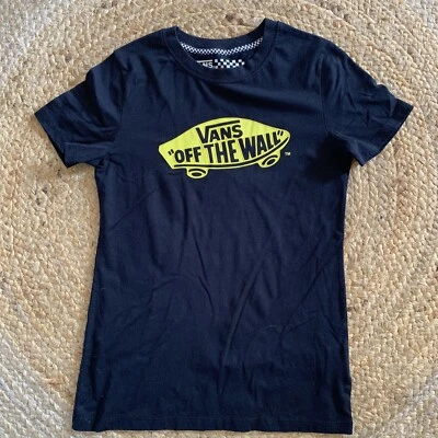 £6 • Buy Womens Vans Off The Wall Yellow Graphic Asian Size S Fit 32 Bust T-Shirt Skater