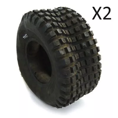 2x Commercial Block Knobby Tyres 18 X 9.5 X 8 2 Ply  For Selected Ride On Mowers • $425.99