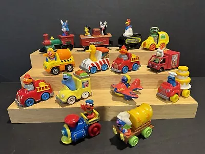 Lot Vtg Sesame Street Big Bird Elmo Cookie Diecast Cars & Trucks Lot 1 • $9.99