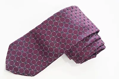 Canali Purple   Silk   Men's Neck Tie W: 3 1/2   BY L: 60   Made In Italy • $18.99