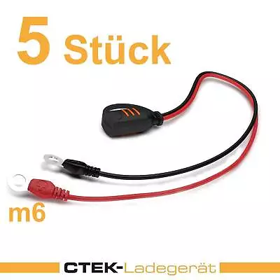 5er Set CTEK Leadbatteries Charging Cable Eyelet M6 Multi XS 5.0 0.8 Mxs 5 7 • $62.29