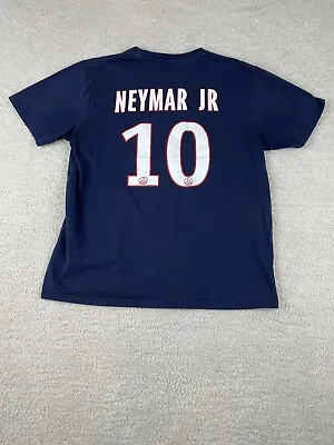 Paris Saint-Germain Official PSG Soccer Blue Men’s T-shirt Size XL Neymar Jr #10 • $19.99