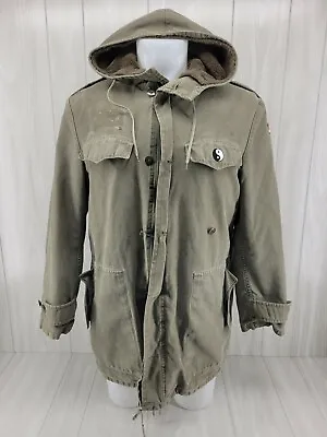 VTG Distressed 1989 Marquardt & Schultz German Army Parka Jacket  • $187.66