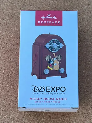 Disney D23 Expo 2022 Fan Event Hallmark Keepsake Mickey Mouse Radio Ornament • $50