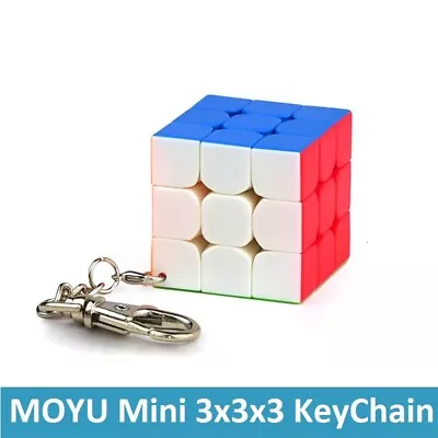 MOYU MFJS Mini 3x3x3 KeyChain Magic Cube Professional Puzzle Toy Stress Relief • $5.20