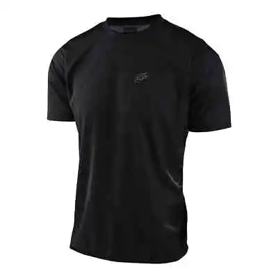 Troy Lee Designs Flowline SS Adult Jersey; Solid Black | BMX | MTB | • $54.99