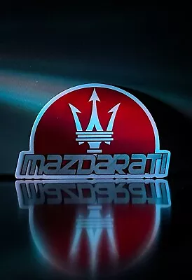 Mazdarati - Mazda Maserati Diecut Decal 3in By 1.92in Bumper Sticker • $4.95