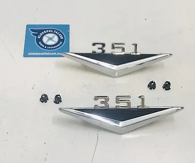 Xp Ford Falcon 351 V8 Emblems Will Suit Xk Xl Xm Mustang 64 65 66 V8 Xr Xt XW Xy • $51.94