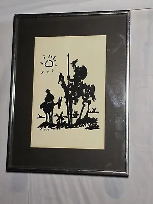 Picasso Don Quixote Beautifully Framed 1955- Framed 12x16 • $59.99