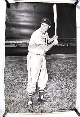 Vintage Stan Musial Black And White Poster 25.5x37.5” St Loius Cardinals JWK • $40.49