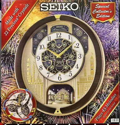 Seiko Limited Edition Melodies In Motion 2023 Musical Wall Clock (QXM399BRH) • $79.99