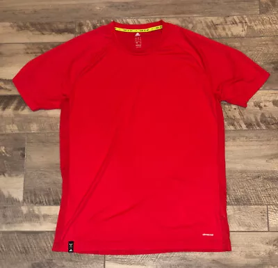 Adidas Red Lionel Messi Climalite Soccer Shirt Gym Casual Adult Men’s Large • $21.99