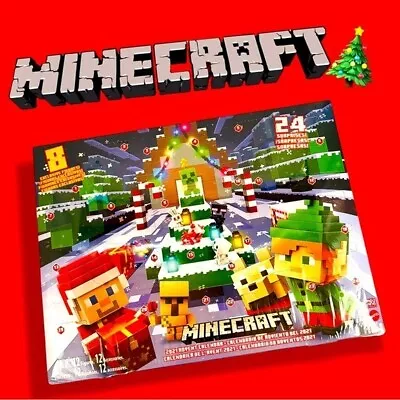 Mattel 2021 Minecraft Christmas Holiday Advent Calendar! New & Unopened! • $29.95