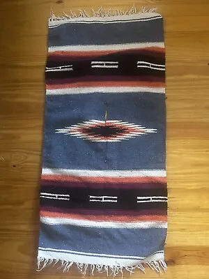 Native American Woven Wool Wall Hanging Tapestry Rug Poncho Table Runner • $30