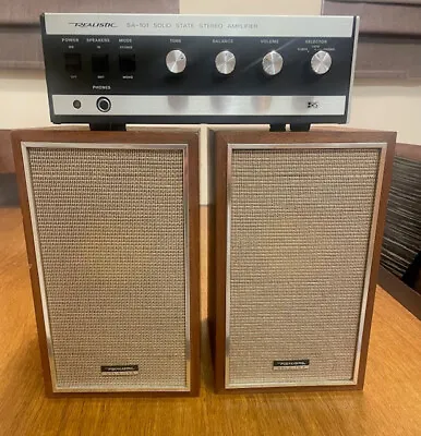 Vintage REALISTIC SA-101 Stereo Amplifier +Solo 103 Speakers • $124